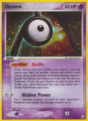 Unown (P) from EX Unseen Forces