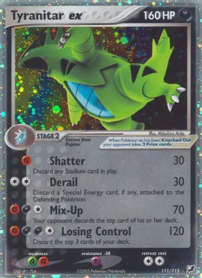 Tyranitar ex from EX Unseen Forces