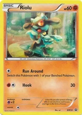Riolu - BW33 (Cosmos Holo) from Black and White Promos