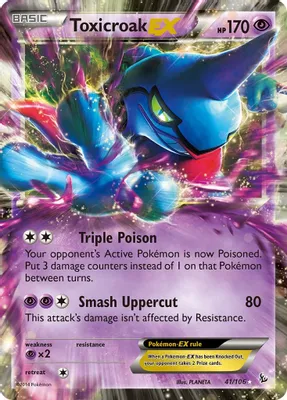 Toxicroak EX from XY - Flashfire