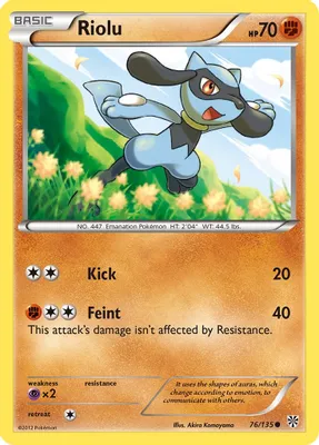 Riolu (76) from Plasma Storm