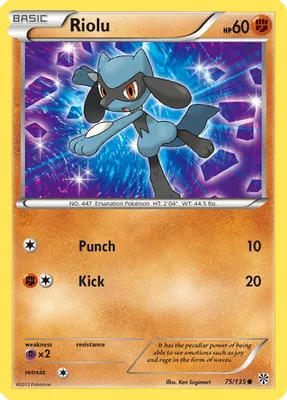 Riolu (75) from Plasma Storm