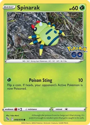 Spinarak from Pokemon GO