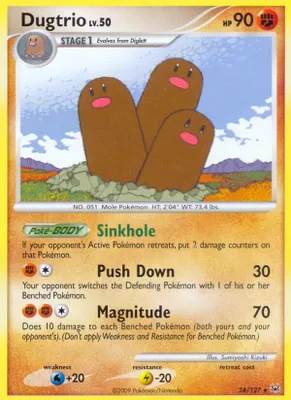 Dugtrio from Platinum