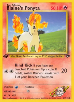 Blaine's Ponyta from Gym Challenge
