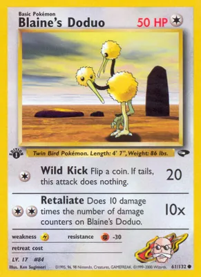 Blaine's Doduo from Gym Challenge