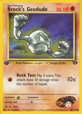 Brock's Geodude from Gym Challenge