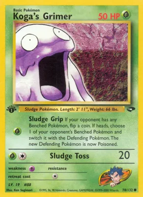 Koga's Grimer from Gym Challenge