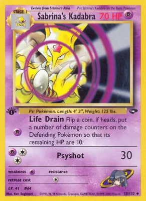 Sabrina's Kadabra from Gym Challenge