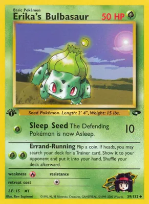 Erika's Bulbasaur from Gym Challenge