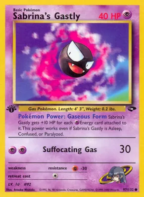 Sabrina's Gastly (97) from Gym Challenge