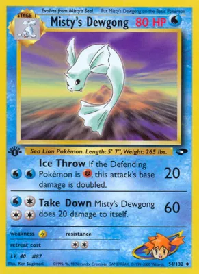 Misty's Dewgong from Gym Challenge
