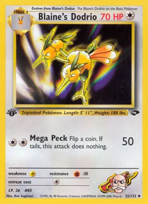 Blaine's Dodrio from Gym Challenge