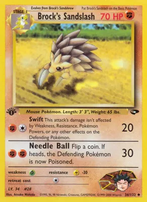 Brock's Sandslash from Gym Challenge