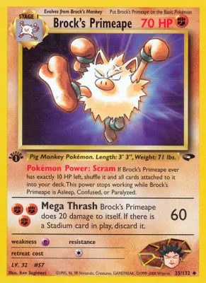 Brock's Primeape from Gym Challenge