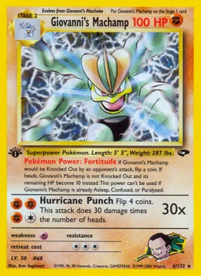 Giovanni's Machamp from Gym Challenge
