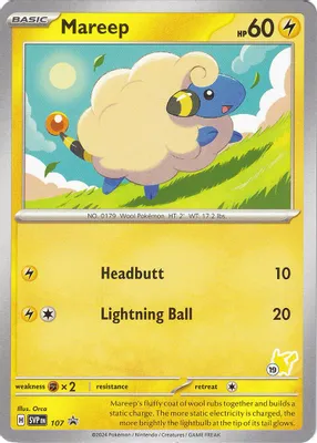 Mareep - Pikachu 19 from Battle Academy 2024