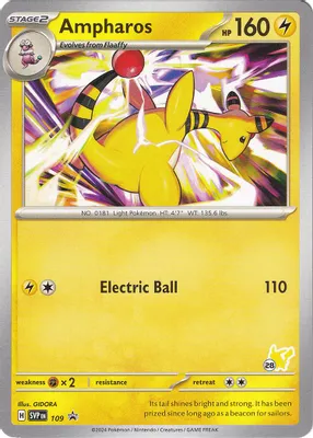Ampharos - Pikachu 28 from Battle Academy 2024