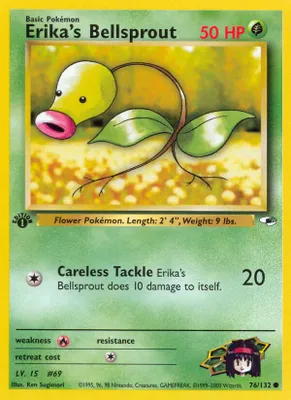 Erika's Bellsprout (76) from Gym Heroes