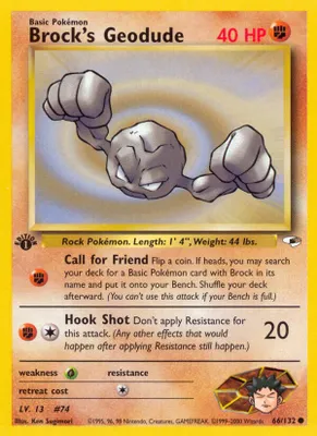 Brock's Geodude (66) from Gym Heroes
