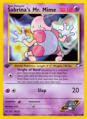 Sabrina's Mr. Mime from Gym Heroes