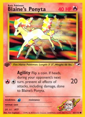Blaine's Ponyta from Gym Heroes