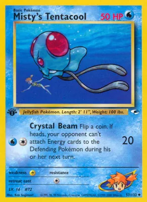 Misty's Tentacool (57) from Gym Heroes