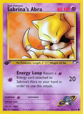 Sabrina's Abra from Gym Heroes
