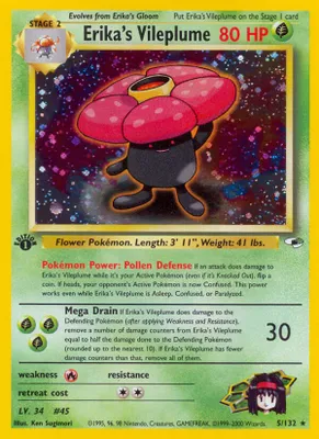 Erika's Vileplume from Gym Heroes