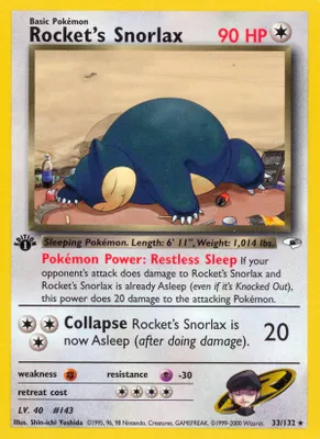 Rocket's Snorlax from Gym Heroes
