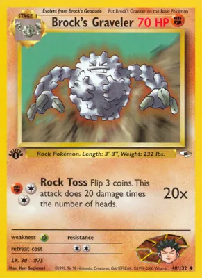 Brock's Graveler from Gym Heroes