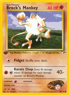 Brock's Mankey (68) from Gym Heroes