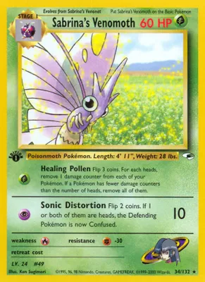 Sabrina's Venomoth from Gym Heroes