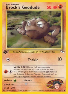 Brock's Geodude (38) from Gym Heroes
