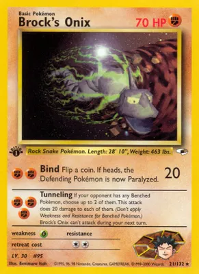 Brock's Onix (21) from Gym Heroes