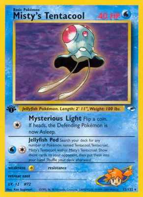 Misty's Tentacool (32) from Gym Heroes