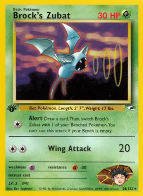 Brock's Zubat (24) from Gym Heroes