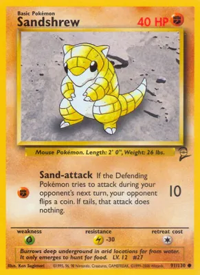 Sandshrew from Base Set 2