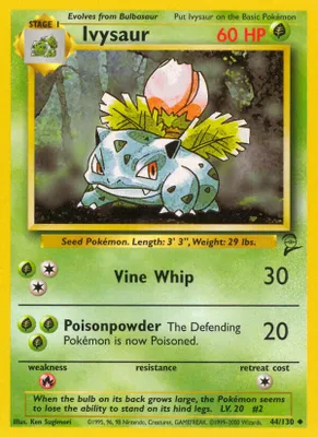 Ivysaur from Base Set 2