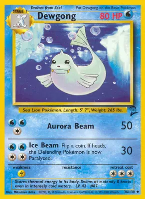 Dewgong from Base Set 2