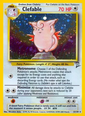Clefable from Base Set 2