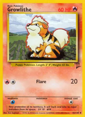 Growlithe from Base Set 2