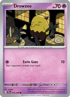 Drowzee from SV: Shrouded Fable