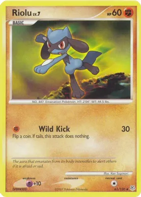 Riolu from Diamond and Pearl