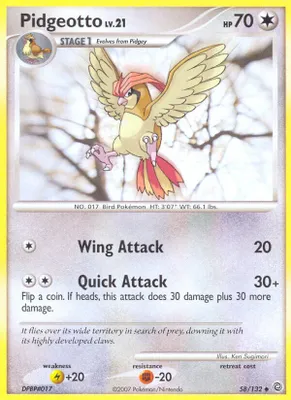 Pidgeotto from Secret Wonders