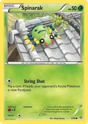 Spinarak from XY - Ancient Origins