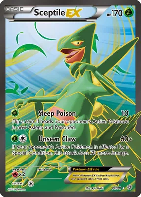Sceptile EX (84 Full Art) from XY - Ancient Origins