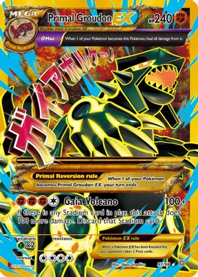 Primal Groudon EX (Shiny Full Art) from XY - Ancient Origins