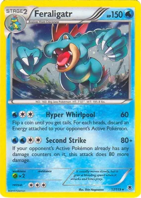 Feraligatr - 17/119 (Cosmos Holo) from Blister Exclusives