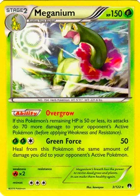 Meganium - 3/122 (Cosmos Holo) from Blister Exclusives